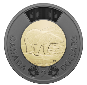 2022 Toonie - Black Ring - Honouring Queen Elizabeth II reverse